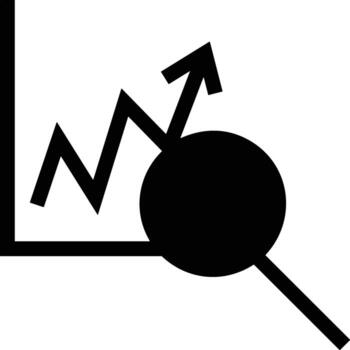 Chart icon symbol image for data statistic analysis illustration vector
