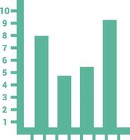 Chart icon symbol image for data statistic analysis illustration vector