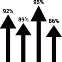 Chart icon symbol image for data statistic analysis illustration vector