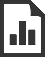 Chart icon symbol image for data statistic analysis illustration vector