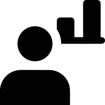 Chart icon symbol image for data statistic analysis illustration vector