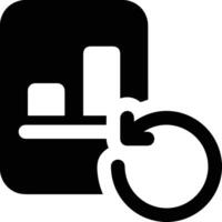 Chart icon symbol image for data statistic analysis illustration vector