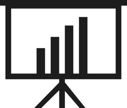 Chart icon symbol image for data statistic analysis illustration vector