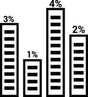 gráfico icono símbolo imagen para datos estadística análisis ilustración vector