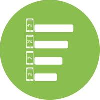 Chart icon symbol image for data statistic analysis illustration vector
