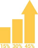 Chart icon symbol image for data statistic analysis illustration vector