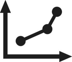 Chart icon symbol image for data statistic analysis illustration vector
