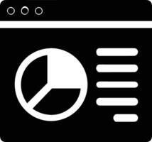 Chart icon symbol image for data statistic analysis illustration vector