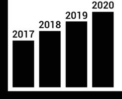Chart icon symbol image for data statistic analysis illustration vector