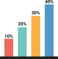 Chart icon symbol image for data statistic analysis illustration vector