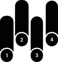 Chart icon symbol image for data statistic analysis illustration vector