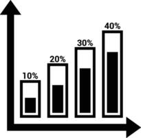 Chart icon symbol image for data statistic analysis illustration vector