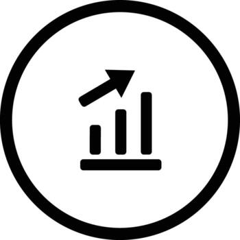 Chart icon symbol image for data statistic analysis illustration vector