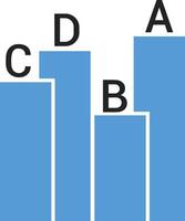 gráfico icono símbolo imagen para datos estadística análisis ilustración vector