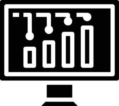 Chart icon symbol image for data statistic analysis illustration vector