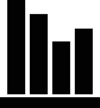 Chart icon symbol image for data statistic analysis illustration vector