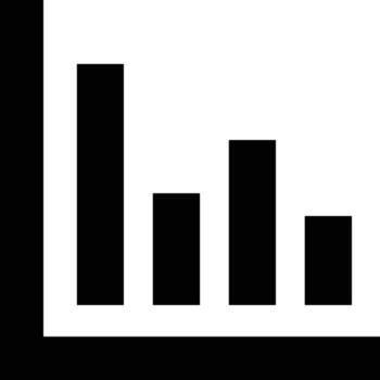 Chart icon symbol image for data statistic analysis illustration vector