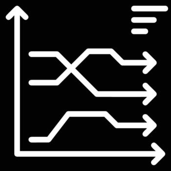 Chart icon symbol image for data statistic analysis illustration vector