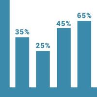 Chart icon symbol image for data statistic analysis illustration vector