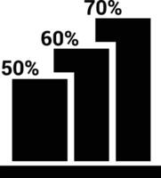 Chart icon symbol image for data statistic analysis illustration vector