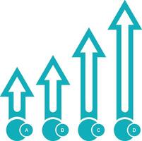 Chart icon symbol image for data statistic analysis illustration vector