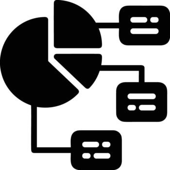 Chart icon symbol image for data statistic analysis illustration vector