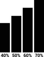 Chart icon symbol image for data statistic analysis illustration vector