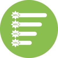 Chart icon symbol image for data statistic analysis illustration vector