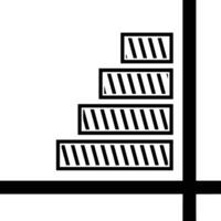 Chart icon symbol image for data statistic analysis illustration vector