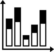 Chart icon symbol image for data statistic analysis illustration vector