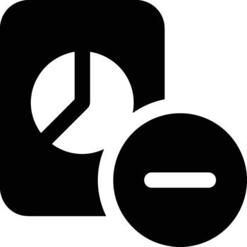 gráfico icono símbolo imagen para datos estadística análisis ilustración vector