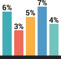 Chart icon symbol image for data statistic analysis illustration vector