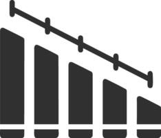 Chart icon symbol image for data statistic analysis illustration vector