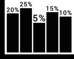 Chart icon symbol image for data statistic analysis illustration vector