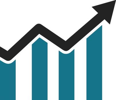 Chart icon symbol image for data statistic analysis illustration vector