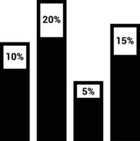 gráfico icono símbolo imagen para datos estadística análisis ilustración vector