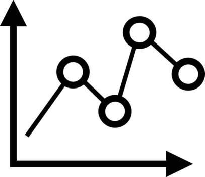 Chart icon symbol image for data statistic analysis illustration vector