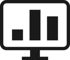 Chart icon symbol image for data statistic analysis illustration vector