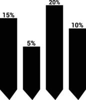 Chart icon symbol image for data statistic analysis illustration vector