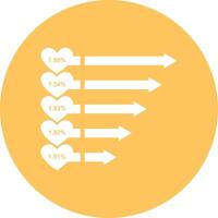 Chart icon symbol image for data statistic analysis illustration vector