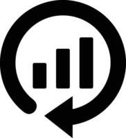Chart icon symbol image for data statistic analysis illustration vector