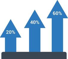 Chart icon symbol image for data statistic analysis illustration vector