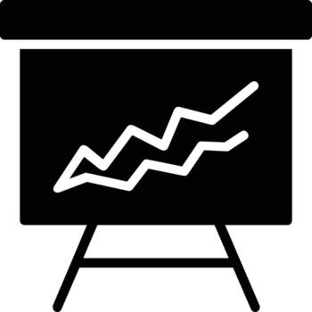 Chart icon symbol image for data statistic analysis illustration vector