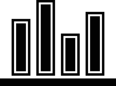 Chart icon symbol image for data statistic analysis illustration vector