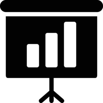 Chart icon symbol image for data statistic analysis illustration vector