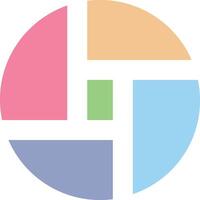 Chart icon symbol image for data statistic analysis illustration vector