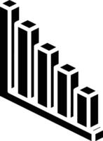 Chart icon symbol image for data statistic analysis illustration vector