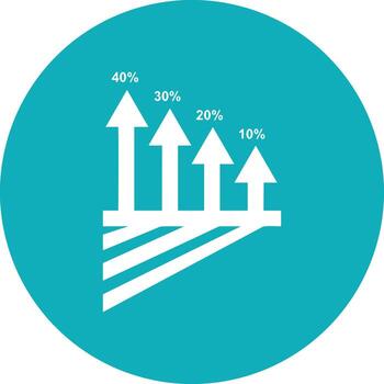 Chart icon symbol image for data statistic analysis illustration vector