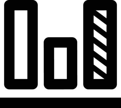 Chart icon symbol image for data statistic analysis illustration vector