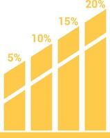 Chart icon symbol image for data statistic analysis illustration vector
